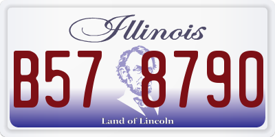 IL license plate B578790