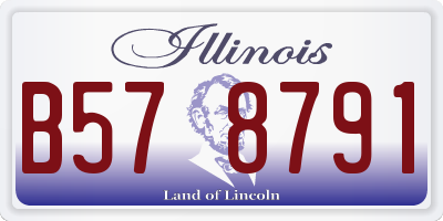 IL license plate B578791