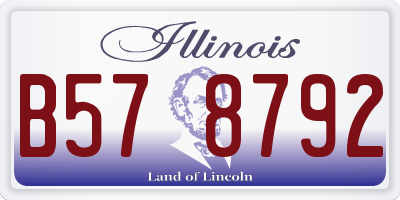 IL license plate B578792