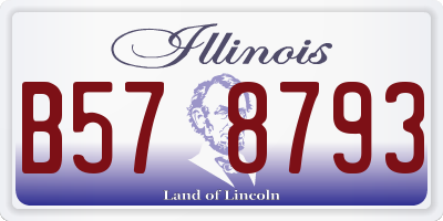 IL license plate B578793