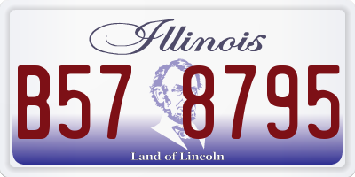 IL license plate B578795