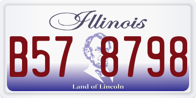IL license plate B578798