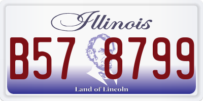 IL license plate B578799