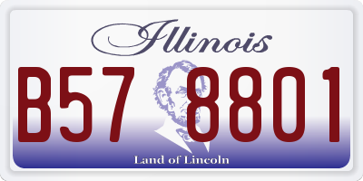 IL license plate B578801