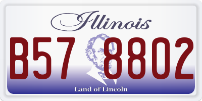IL license plate B578802