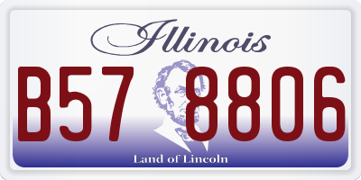 IL license plate B578806