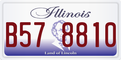 IL license plate B578810