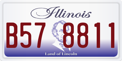 IL license plate B578811