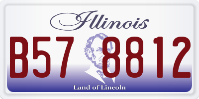 IL license plate B578812