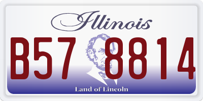 IL license plate B578814
