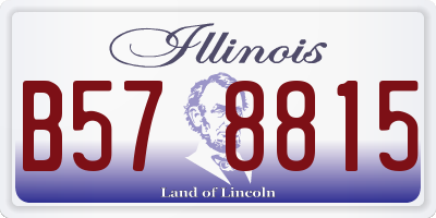 IL license plate B578815