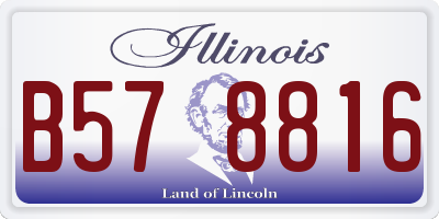 IL license plate B578816