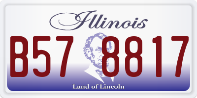 IL license plate B578817