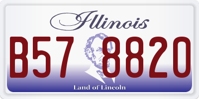 IL license plate B578820