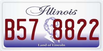 IL license plate B578822