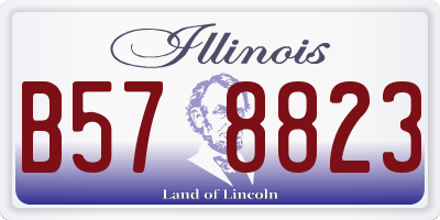 IL license plate B578823