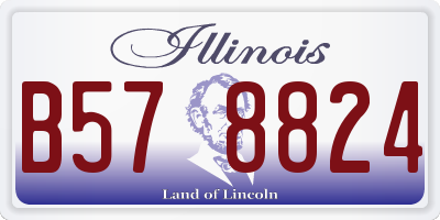 IL license plate B578824