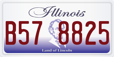 IL license plate B578825