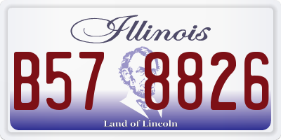 IL license plate B578826