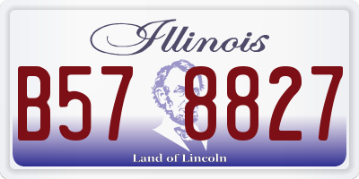 IL license plate B578827