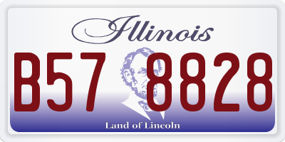 IL license plate B578828