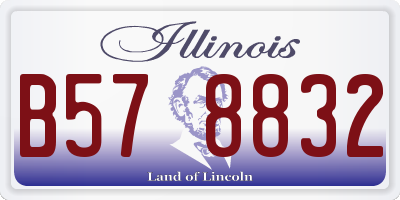 IL license plate B578832