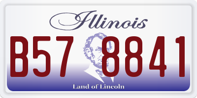 IL license plate B578841