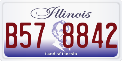 IL license plate B578842