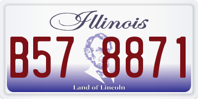 IL license plate B578871