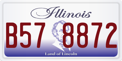 IL license plate B578872