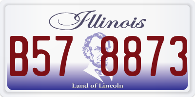 IL license plate B578873