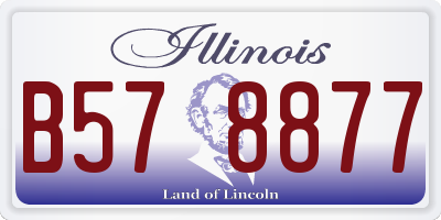 IL license plate B578877