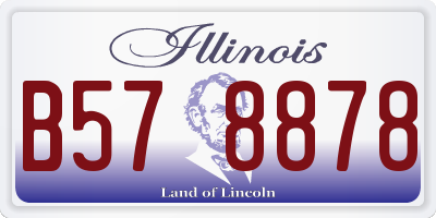 IL license plate B578878
