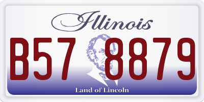 IL license plate B578879