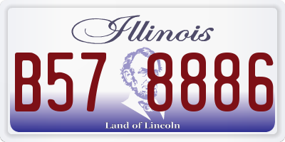 IL license plate B578886