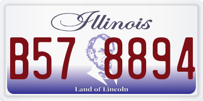 IL license plate B578894