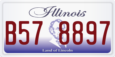 IL license plate B578897