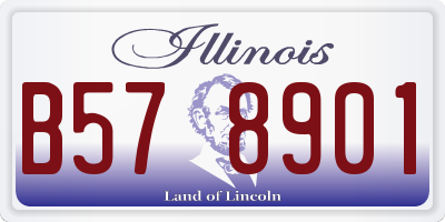 IL license plate B578901