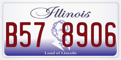 IL license plate B578906