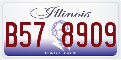 IL license plate B578909