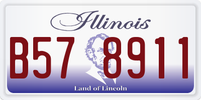IL license plate B578911