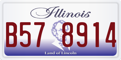 IL license plate B578914