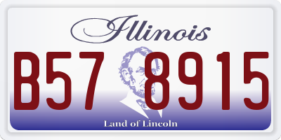 IL license plate B578915