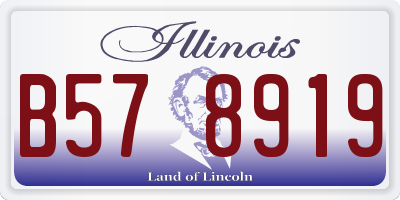 IL license plate B578919