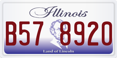 IL license plate B578920