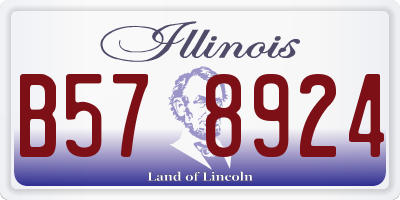 IL license plate B578924