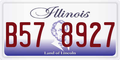 IL license plate B578927