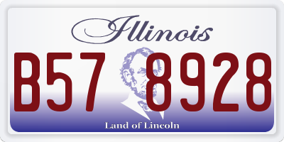 IL license plate B578928