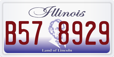 IL license plate B578929