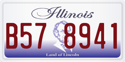 IL license plate B578941